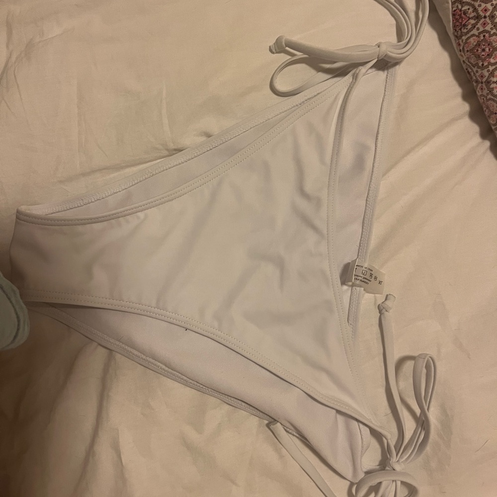White string bikini bottoms